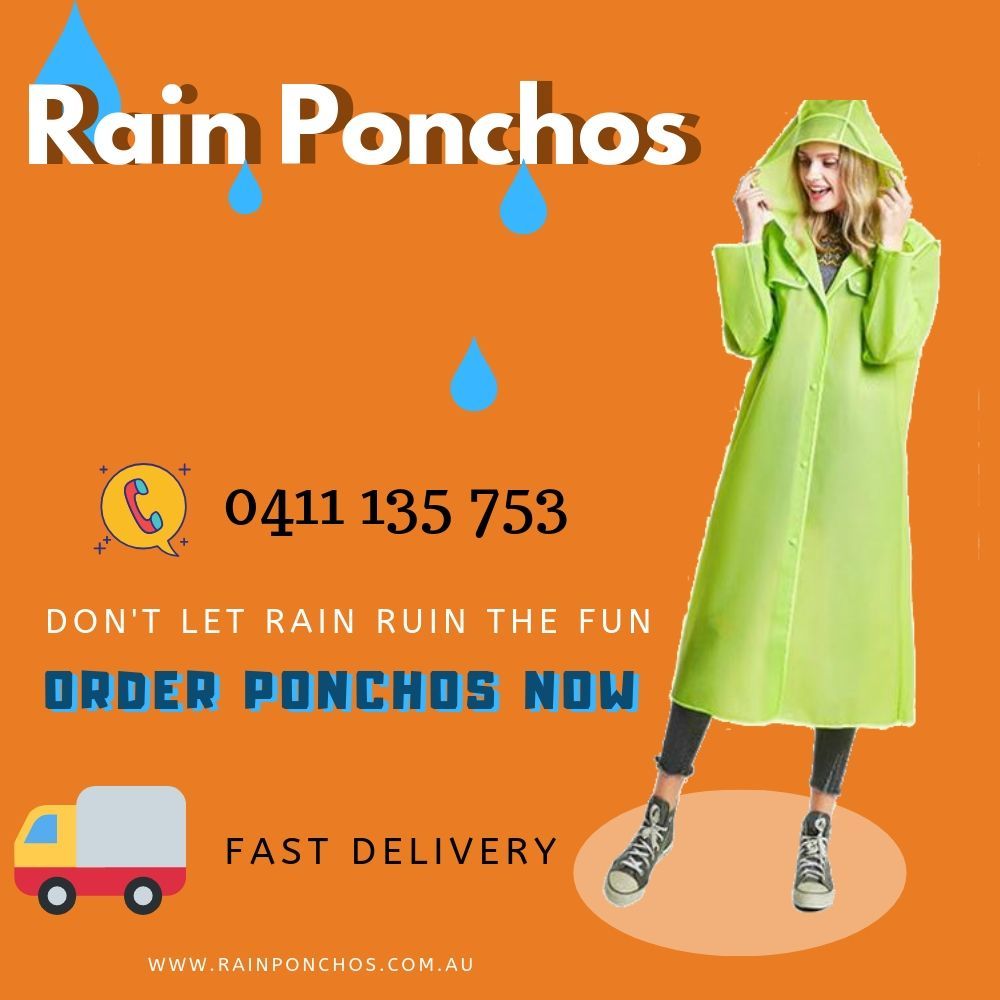 rain ponchos