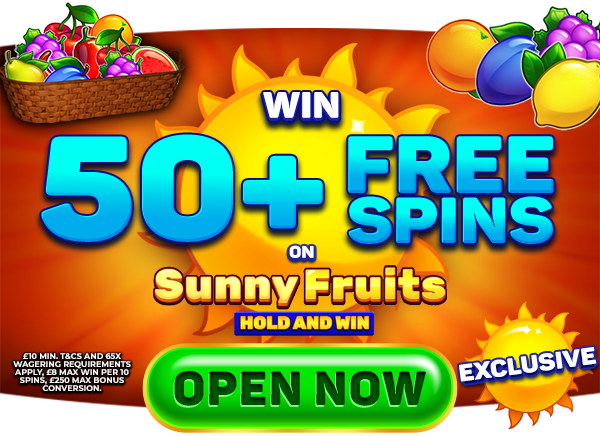 50+ Free Spins on Sunny Fruits at BigSpins