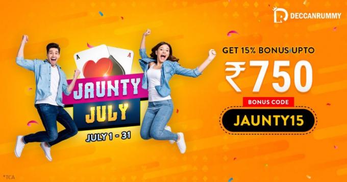 Bonus downpour at Deccan Rummy this July! - Blog