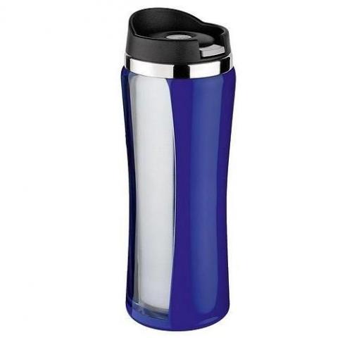 Buy Isosteel Drinking Mug 0.4l Double Wall With Quickstop - Blue in Dubai at cheap price