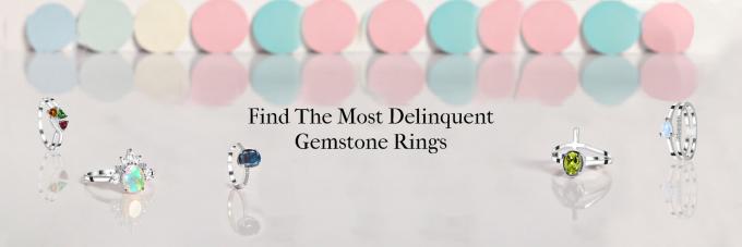 Stylish and Trending Gemstone Rings.