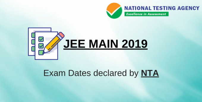 JEE Main April 2019 Dates Declared by the National Testing Agency