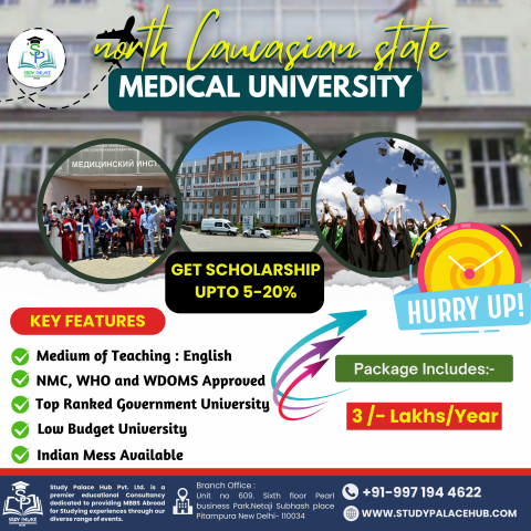 North caucasian state medical university admission closing soon! Apply fast