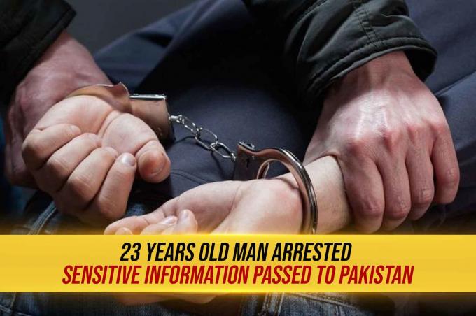 23 Years Old man arrested in Varanasi | Passing sensitive information to ISI Agents in Pakistan