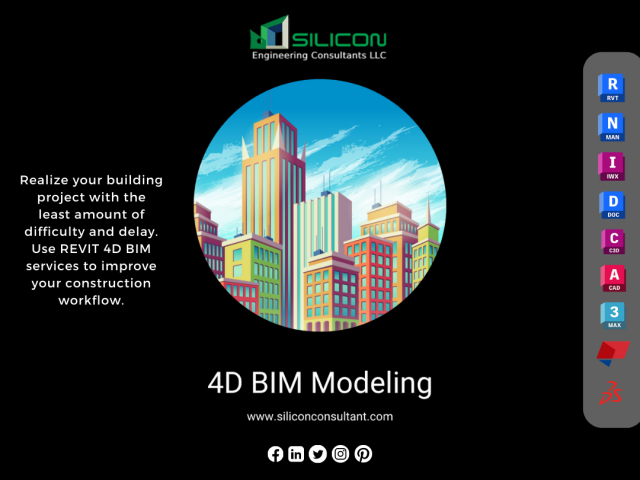 4D Building Information Modeling Services - REVIT 4D BIM Services - BIM 4D Modeling Services