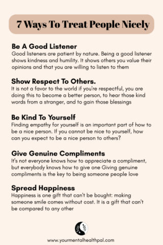 7 Tips On How To Be A Nice Person - Your Mental Health Pal