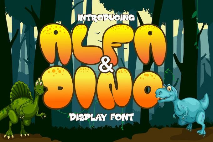 Alfa and Dino Font Free Download Similar | FreeFontify