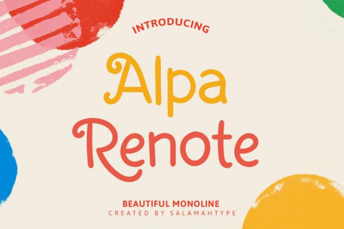 Alpa Renote Font Free Download OTF TTF | DLFreeFont