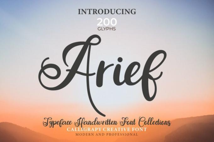 Arief Font Free Download OTF TTF | DLFreeFont