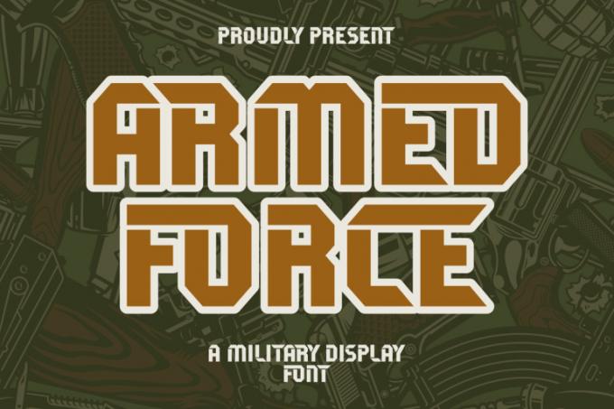 Armed Force Font Free Download OTF TTF | DLFreeFont