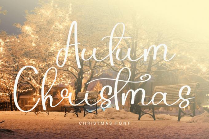 Autum Christmas Font Free Download OTF TTF | DLFreeFont