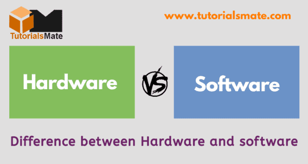 Difference between Hardware and Software - TutorialsMate