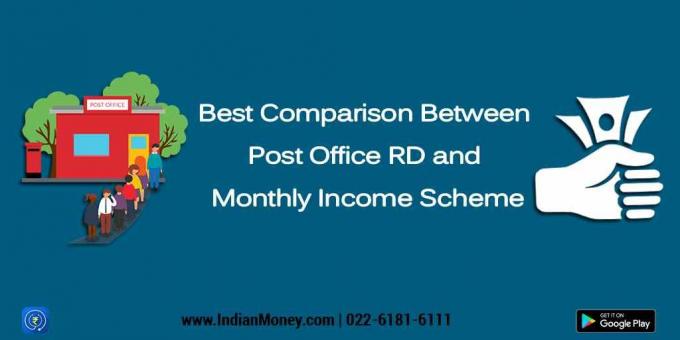 Better Comparison of Post Office RD with Monthly Income Scheme