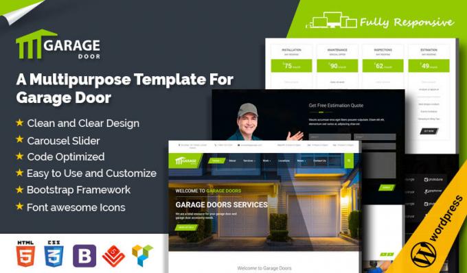 Garage Door WordPress Theme