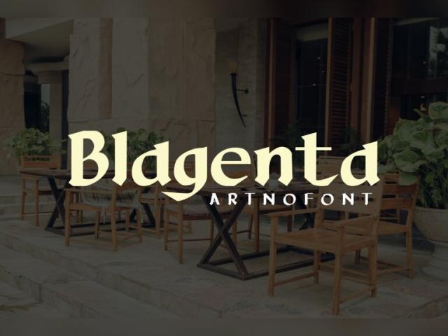 Blagenta Font Free Download OTF TTF | DLFreeFont