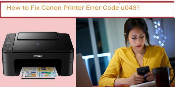 Fix the Canon Printer Error Code U043 – Printwithus