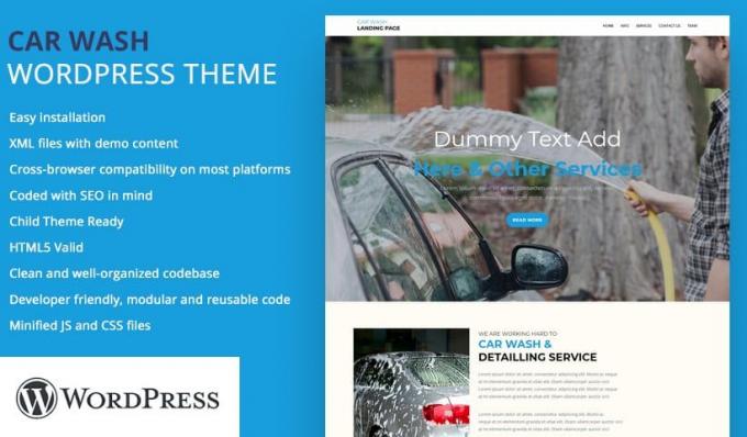 Car Wash Wordpress Theme