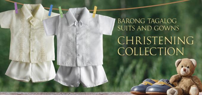 Christening gowns, Barongs Gowns, Barong Tagalog  - Barongs R us