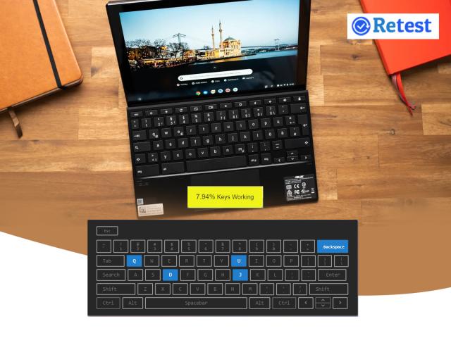 Chromebook keyboard tester