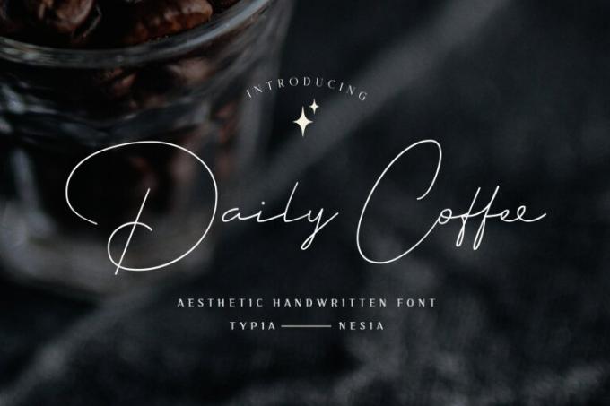 Daily Coffee Font Free Download OTF TTF | DLFreeFont