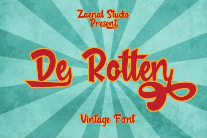 De Rotten Font Free Download OTF TTF | DLFreeFont