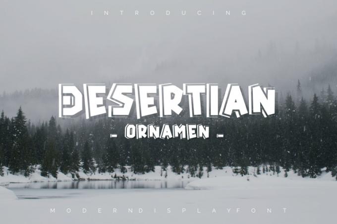 Desertian Ornament Font Free Download OTF TTF | DLFreeFont