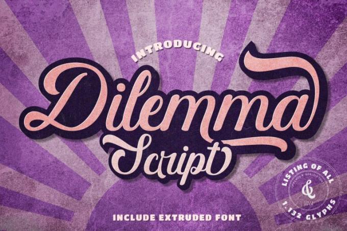 Dilemma Script Font Free Download OTF TTF | DLFreeFont