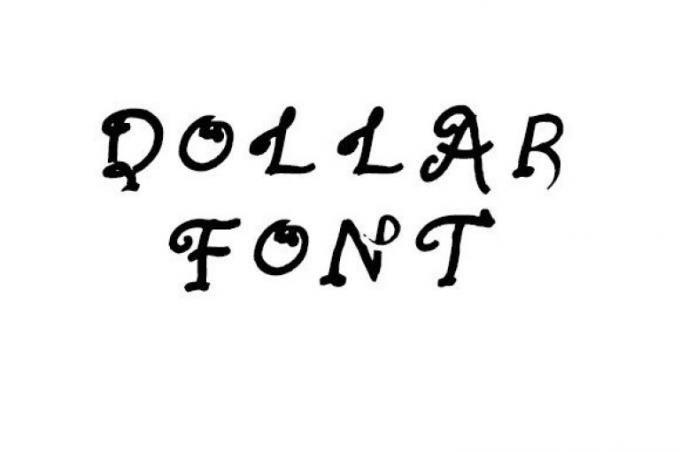 Dollar Font (1665306960)