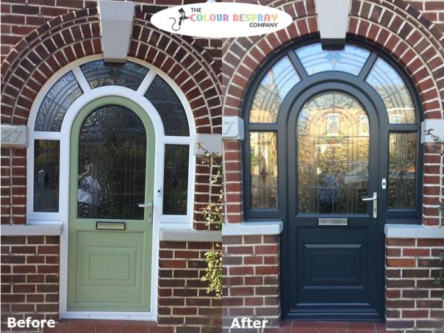 uPVC doors spraying | Composite doors spraying | upvc spray paint in UK | The Colour Respray Company