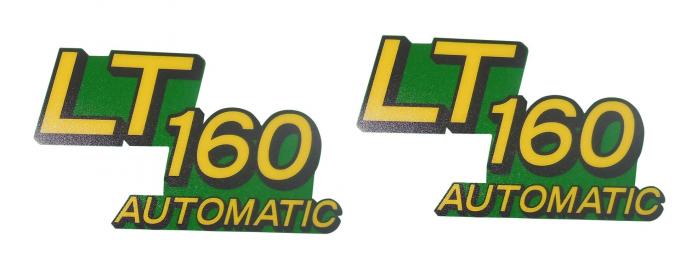 John Deere LT160 Lower Hood Decals set Replaces AM131665