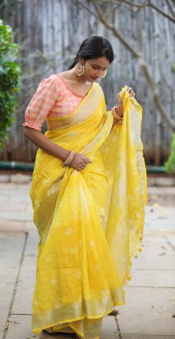 Adore linen sarees- Be cool in Hot summer