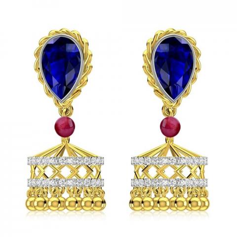 Buy Jhumkas Earrings Designs Online Starting at Rs.21689 - Rockrush India