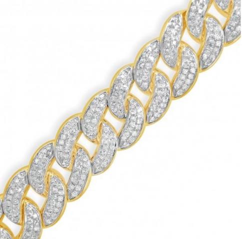 Exotic Diamonds - Gold chain with diamonds collection