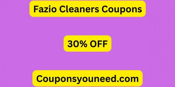 30% OFF Fazio Cleaners Coupons - January 2025 (*NEW*)