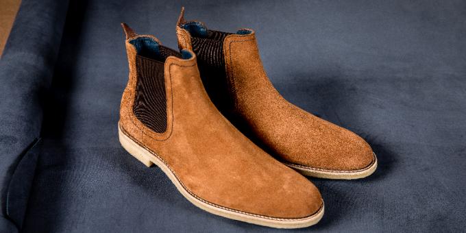 Freddie - Men's Suede Chelsea Boot By Barker