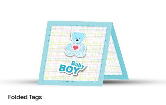 Baby Announcement Folding Tag