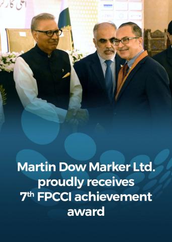 Martin Dow Marker Ltd. Received 7th Fpcci Special Merit Exporter Award