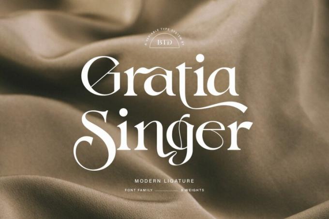 Gratia Singer Font Free Download OTF TTF | DLFreeFont