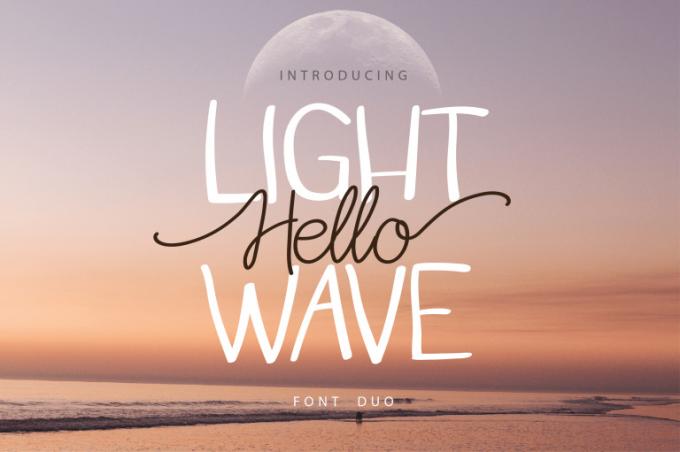 Hello Light Wave Duo Font Free Download OTF TTF | DLFreeFont