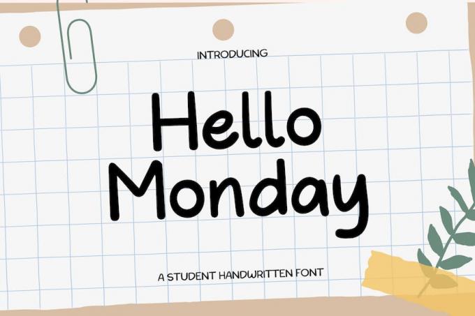 Hello Monday Font Free Download Similar | FreeFontify