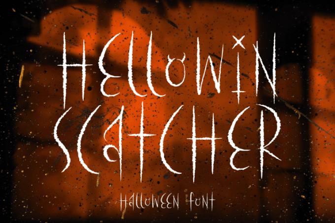 Hellowin Scatcher Font Free Download OTF TTF | DLFreeFont