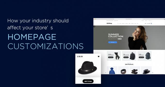 How Industry should Affect Store&#039;s Homepage Customization?