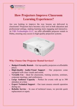 How Projectors Enhance Classroom Learning Experiences?