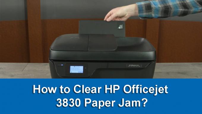 How to Clear HP Officejet 3830 Paper Jam? &#8211; Printer Align