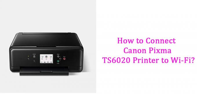 How to Connect Canon Pixma TS6020 Printer to WiFi?