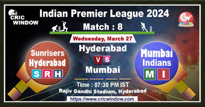 IPL Hyderabad vs Mumbai live score and Report