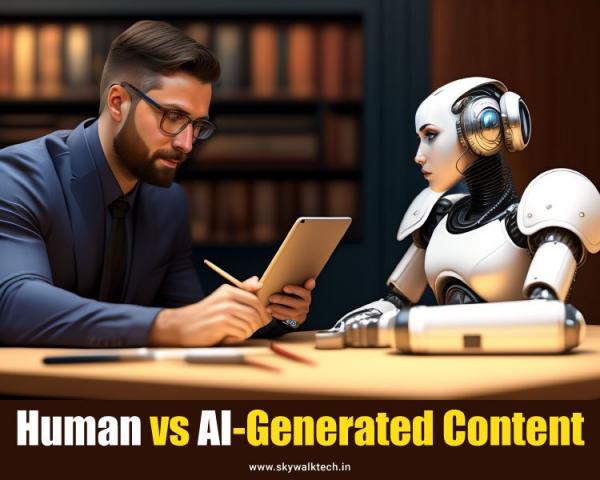 Advantages and Disadvantages of Human Vs AI-Generated Content - Skywalk Technologies