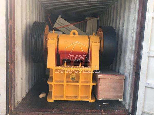 Daswell sent crushing plant to Egypt recently
