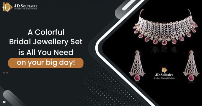 A colourful bridal jewellery set is all you need on your big day