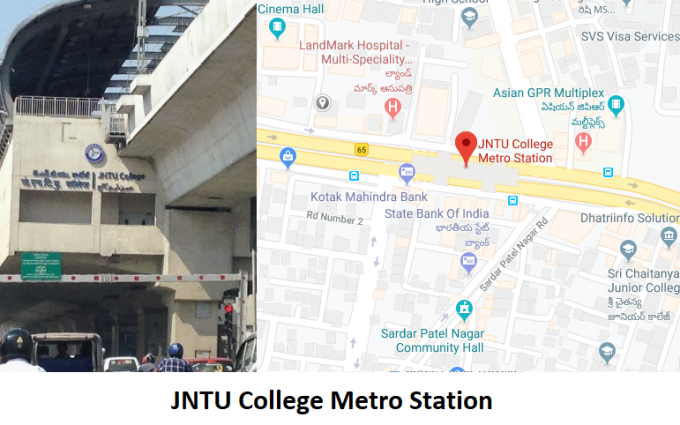 JNTU College Metro Station Hyderabad - Routemaps.info